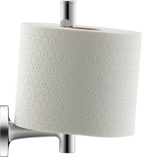 Duravit Ersatzrollenhalter Starck T, Toilettenpapierrollenhalter für 1 Rolle, Klopapierhalter Wandmontage, Chrom