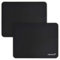 cimetech Alfombrilla de ratón cómoda Superficie de Juego Fibra extrafina Sensores de Seda Lisa Limpia Lavable para computadora portátil (Normal 2PCS, Negro)