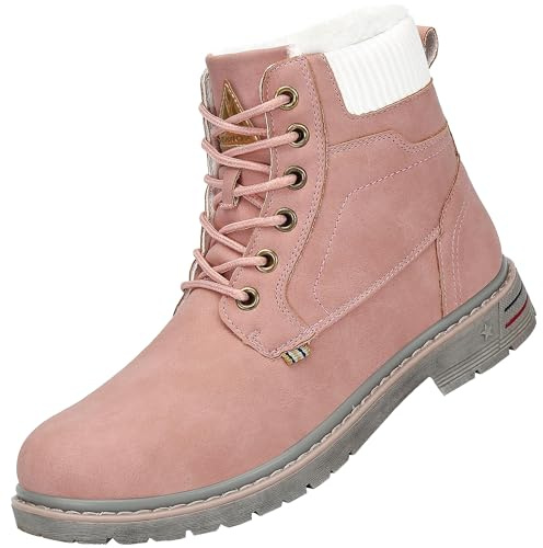 Mishansha Vinterskor Varma Snöstövlar Päls 36-48 EU, rosa, 37 EU