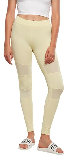 Urban Classics Mallas para Mujer Tech Mesh Leggings, Amarillo Suave, S