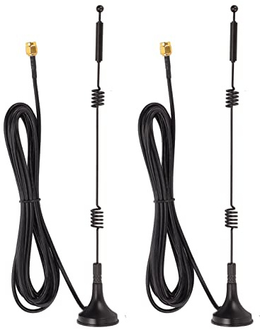 2st 12dBi Digital Antenn, Rundstrålande RP-SMA 2,4G/5Ghz High Gain WiFi-routerantenn för Trådlös IP-kamera, IP-säkerhetskamera, Etc