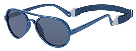 COCOSAND Kleinkindersonnenbrille mit Band, Polarisiert, Flexible Pilotbrille für Kleine Kinder Jungen Mädchen im Alter von 2-6 Jahren