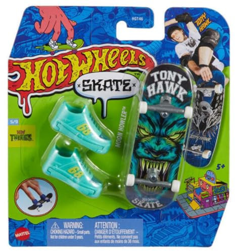 Hot Wheels Mini Monopatin inkl. Schuhe, 10 cm, Verschiedene Modelle