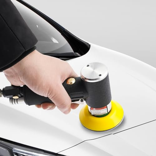 Lucidatrice per auto, Lucidatrice eccentrica 10000 giri/min,Pallet 1in/2in/3in,Per lucidatura e cera per auto,Mobili (nero)