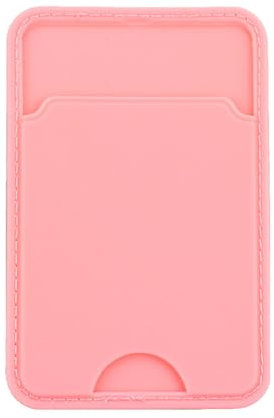 Toguma Bolsillo del Portatarjetas del Teléfono Celular para la Parte Posterior del Portatarjetas del Teléfono Portatarjetas para la Caja del Teléfono Portatarjetas de crédito (Rosa)