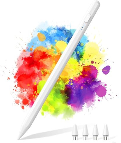 KISSLEAF Penna per iPad Apple Pen alternativa 2018-2022, Bluetooth Smart Pen magnetica e compatibile con iPad 10/9/8/7/6, Air 5/4/3, Mini 6/5, Pro 11, Pro 12.9