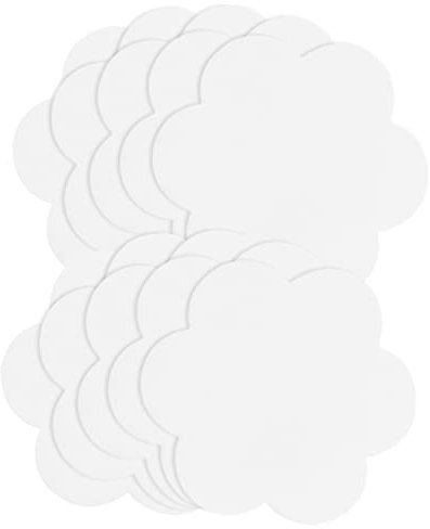 PHENOFICE 10St Blumenartige Ölgemäldetafel Ölfarbentafel Künstler-Leinwandtafeln Leere Maltafeln Künstlerleinwände Reißbrett acrylplatte vorlagen Künstler malbrett Zeichenwerkzeug MDF Weiß