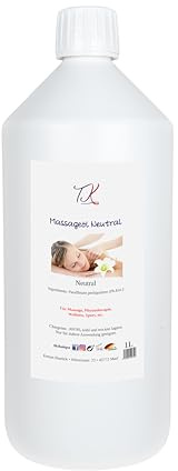 1 l massageolja neutral för massage, wellness, sjukgymnastik, spa etc. i farmakvalitet (1 l)