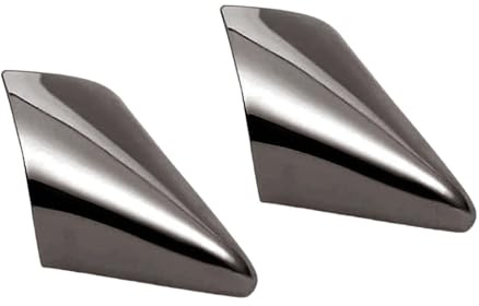 YEJBBUC Lot de 2 protections pointues en acier pour bottes à talons hauts Noir