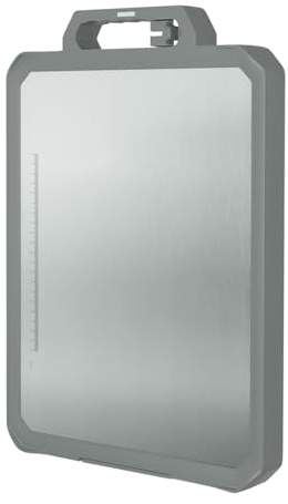 Tabla de cortar De Acero Inoxidable De Doble Cara - Alfombrilla De Cocina Duradera, Superficie De Alimentación No Slip | Herramienta De Horno De Hornear Para Hornear Al Aire Libre Preparación De