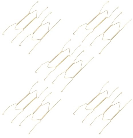 COLLBATH 10 pièces Support Mural Assiette Invisible Cintres Métalliques à Ressort pour Suspension Verticale Porte-plateaux Décoratifs Robustes pour Affichage et Rangement