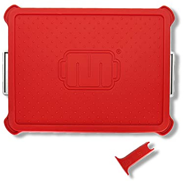 Baker's Edge Lid & Wedge Pack for Edge Brownie Pan | Silicone Lid Plus Wedge to Divide Into Two Separate Baking Areas | Pan Sold Separately