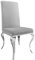 invicta INTERIOR Stylischer Design Stuhl MODERN BAROCK grau Stuhlbeine aus Edelstahl Samtoptik Lehnstuhl Esszimmerstuhl