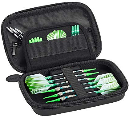 Casemaster Sentinel Dart Case with Zipper - Holds 6 Darts - Tactech Foam Protection Green