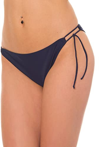 Aquarti Braguitas de Bikini de Mujer Atados, Azul Oscuro, 38