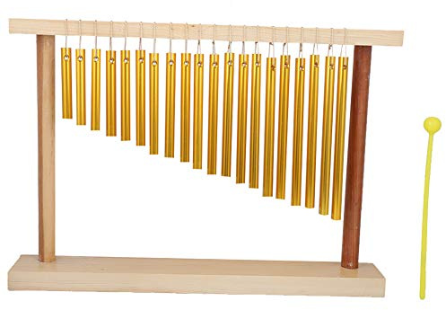 Campanas de viento 20 tonos, Calidad Relajante para Aula y Meditación, Campanas de mesa con mazo for Yoga, Terapia y Enseñanza Musical