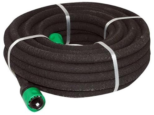 Garden Mile Tuyau d'arrosage poreux pour arroser vos plantes, semis, couverture, 15 m de long, entretien du jardinage, arrosage (tuyau simple)