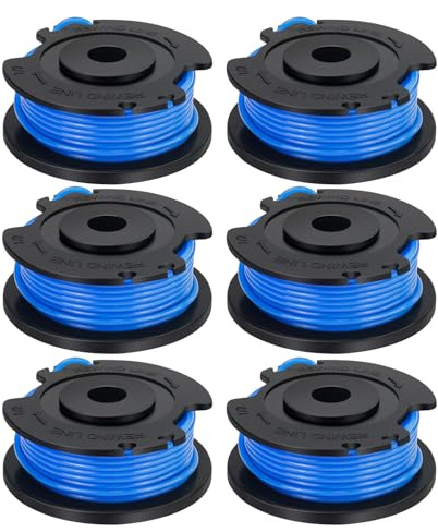 Odashen Lot de 6 bobines et fil pour débroussailleuse Karcher LTR 18-30 (14443120), remplace 2.444-016.0