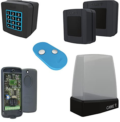 Came 8K06RV-004 kit Radio Universel pour automatismes - Clavier sélecteur/télécommande/photocellules/récepteur/feu Clignotant