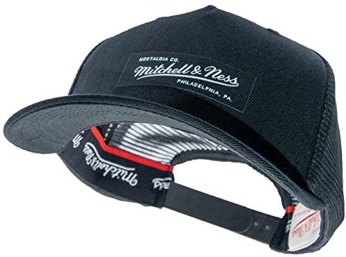 Mitchell & Ness Fuse Classic Red Trucker Snapback OB, Negro, Talla única