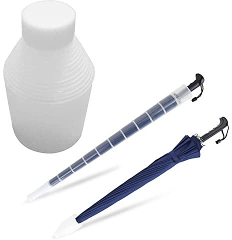 Kiuiom Couverture De Parapluie Rétractable,Plastique Anti Goutte Parapluie Couverture,Couvercle De Parapluie Télescopique,Couverture Rétractable,Étanche,Anti Goutte,Transparente