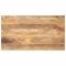 vidaXL Tischplatte, Holzplatte für Esstisch Couchtisch, Massivholzplatte Rustikales Design, Ersatztischplatte, 100x60x3,8cm Rechteckig Massivholz Mango