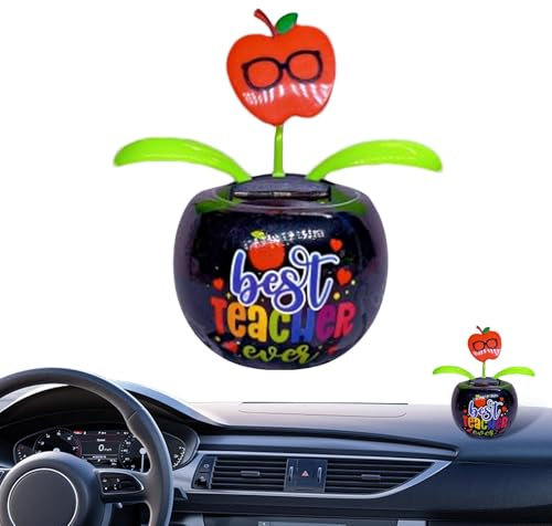Doiyislem Wackelblume Solar - Wackelfigur Blumes, Solarbetriebenes Schwingendes Animiertes Tänzerspielzeug, Deko Fensterbank Auto Dekoblume, Für Auto Armaturenbrett Haus Büro Schreibtisch Dekoration