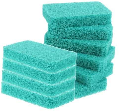 KOCKSHION 10 Pièces Éponge de Nettoyage Silicone Réutilisable Lot de Éponge Non Rayante pour Vaisselle Nettoyage Multisurface