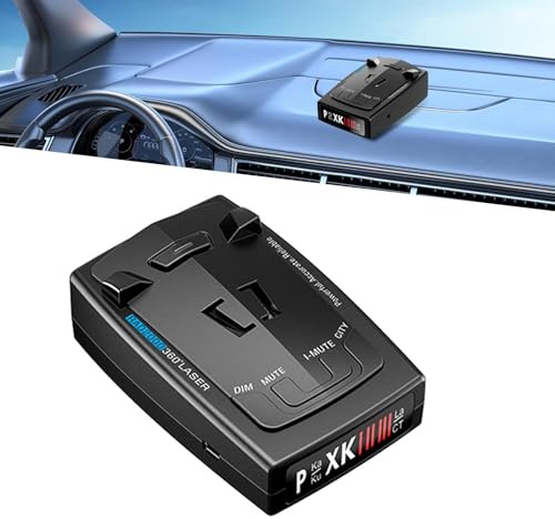 Qurbuns RAD 2000 - Rilevatore radar laser a lungo raggio, velocità di ricezione a 360°, rilevatore radar Sentinel con allarme vocale e display OLED, filtro falsi allarmi, universale per tutte le auto