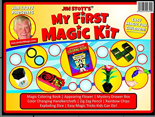 Jim Stott My First Magic Kit for Kids Ages 5–12, 50+ Easy Tricks