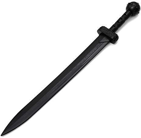 Martial Arts Black Polypropylene Plastic Roman Gladius Training sword