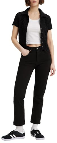 Levi's Women's 501 Crop Jeans, Black Sprout, 31W / 28L