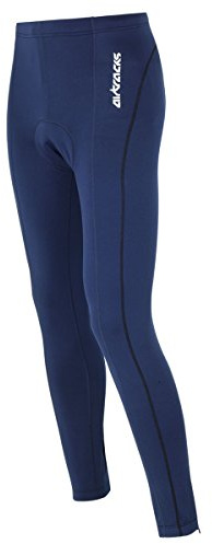 Airtracks Fahrradhose Lang/Radhose/Radlerhose / 3D Coolmax Sitzpolster/Reflektoren/Atmungsaktiv/Zip - Navy - XXL