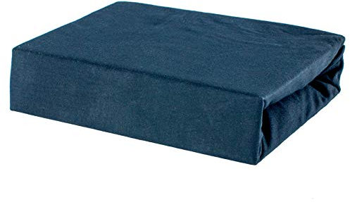 Soft Dream Spannbettlaken 80x180 cm Schwarz - 100% gekämmte Baumwolle Jersey - Premium Qualität - Spannbetttuch für Kinderbett Juniorbett - OekoTex Zertifiziert - Made in EU - 80x180cm Schwarz