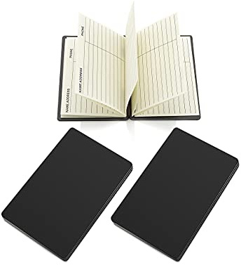 AppleTofu Magnetic Address Book - Tiny Pocket Phone Number Book - Wallet Size, 21 Pages, 9 Lines - Keep Contact Info Handy All Time, Set of 2