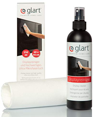 Glart Displayrengörare 250 ml och högkvalitativ ultramikrofiberduk