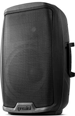 Gemini Sound AS-2112BT Active Bluetooth PA System, altavoces de Woofer de 12 pulgadas de WATTS 1500W WATTS DJ altavoces, SD, USB, entrada/salida XLR, micrófono de 2 x 1/4 pulgadas/entradas de RCA/AUX