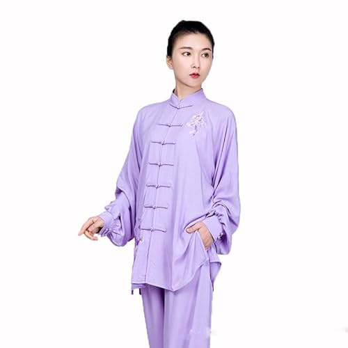 FloAPa Mujer Marciales Ropa China De Kung Fu Algodón Y Lino Uniforme De Artes Marciales para Kungfu Taichi Zen Meditación Artes Marciales ala Chun,001,M