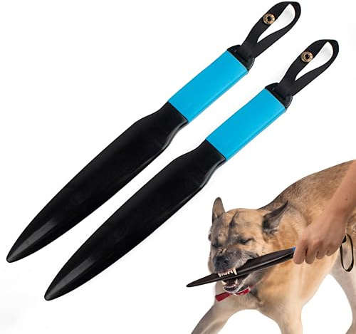 Juego de 2 tapones para mordeduras de perro, herramienta de entrenamiento para protección contra perros, juguete masticable para perros, barra de autodefensa de agresión, para perros pequeños