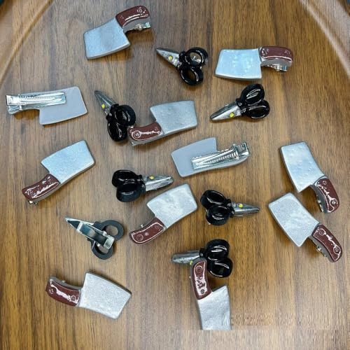 LIBERGA Pinces À Cheveux En Forme De Couteau, 20 Pièces Ciseaux Simulés, Barrettes À Cheveux Amusantes, Coiffure, Épingles À Cheveux De Décoration De Fête Pour Femme