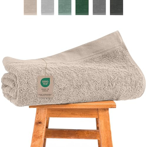Hausfelder Telo da sauna XXL, 100 x 200 cm, 100% cotone, beige