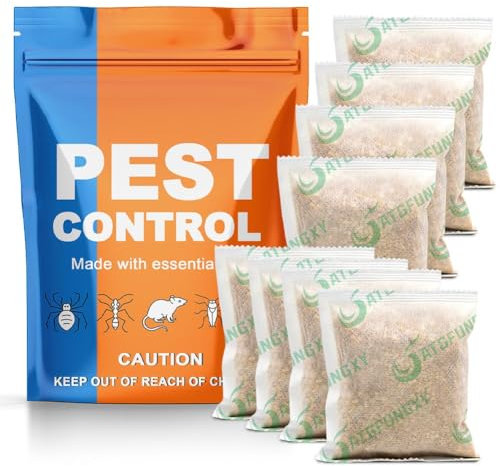 Répulsif Contre Les Nuisibles, Répulsifs Souris, Anti Rongeurs, Intérieur et Extérieur Répulsif Anti Rongeurs, Rats, Moustiques, Araignées, Cafards, Fourmis, Répulsif à Rats à Ultrasons, 8 Pièces