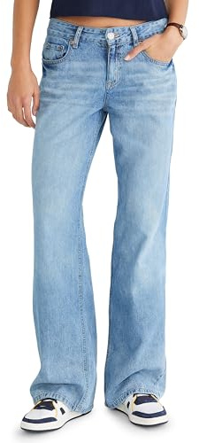 Low-Rise Baggy Wide-Leg Jean, Light WASH, 0S