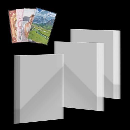 300 Stück KartenhüLlen Einzeln für Sammelkarte, Photocard,Spielkarten,Game Kart, Tauschkarten,Sportkarten,MTG Karten,Hochauflösung Transparent Karten Folien,SchutzhüLlen Standard Soft 66x91mm