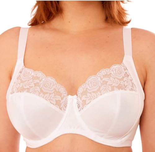 Gemm Plus Size Firm Hold Non Padded Underwired Full Cup Bra White