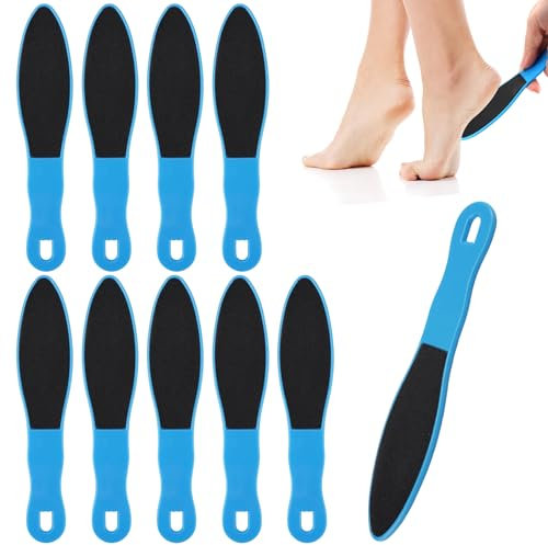 10 Stück Hornhaut Feile, Doppelseitige Hornhautraspel Fuß, Hochwirksame Pediküre Raspel Fußfeile, Fußfeile Hornhautfeile Set für verhärtete oder trockene Haut zur Entfernung abgestorbener Haut