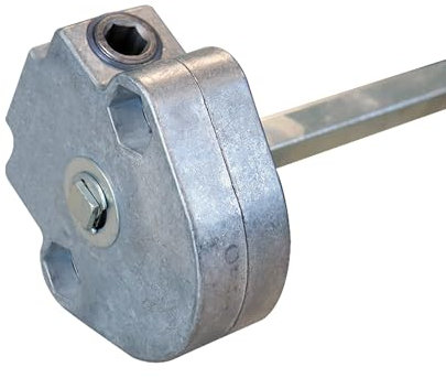 Argano Geiger 6P7 senza fine corsa – Quadrato 8 mm Maschio per tapparelle Bubendorff – Verricello manuale robusto per riparazione o ristrutturazione di tapparelle a manovella