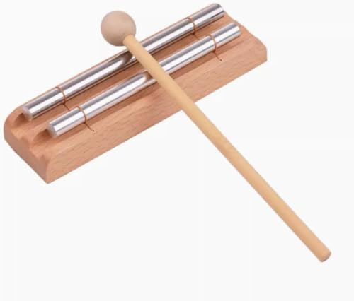 Chime Energy, Energy Klangstab,Energy Chimes Musikinstrument,2 Ton Klangstab mit Holzschlägel,Chime Klangstab Holz,Perkussions Windspiel,für Musikalische Früherziehung,Geschenk,Gebet,Yoga, Meditation