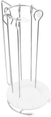 Toyvian Porta Spiedini per Barbecue in Acciaio Resistente con Aghi Resistenti Supporto Sospeso Ergonomico e Compatto per Grigliate Outdoor per Campeggio e Giardino