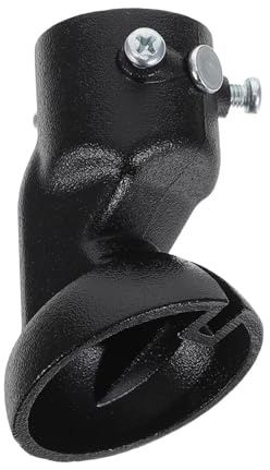 MAGICLULU Adaptador para Ventilador de Techo Negro de Acero Montaje Ajustable 45° para Techos Inclinados y Seguridad Hogar